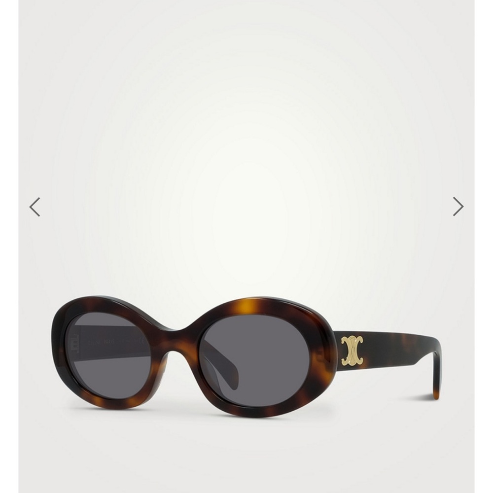 CELINE Triomphe Oval Sunglasses - Picture 7 of 11